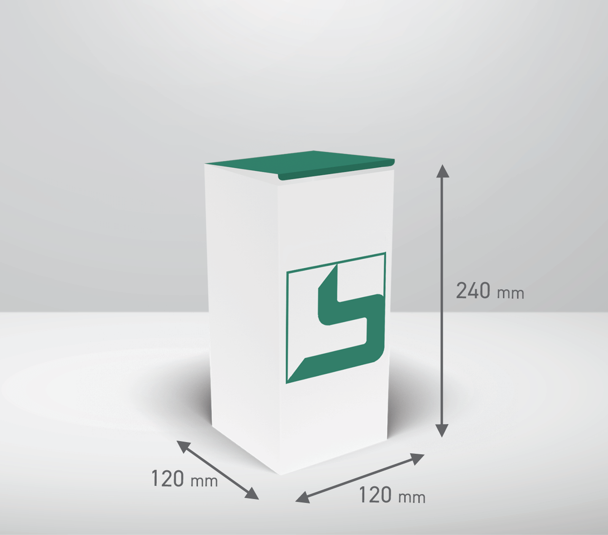 Škatla - totem: 120x120x240 mm (D1X).